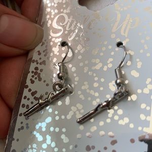 Curling iron earrings